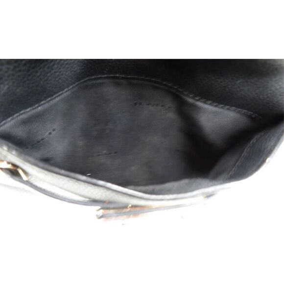 Coach Swagger Swingpack Pebbled Leather Crossbody Purse Bag Chain Black - Picture 8 of 9